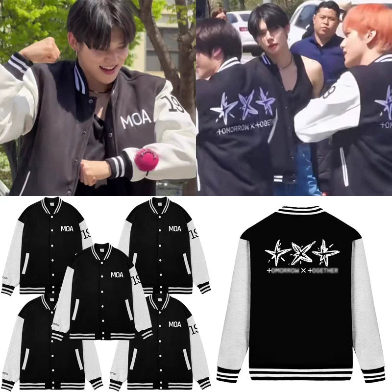 TXT The Star Chapter: TOMORROW MOA Varsity Jacket (Fan-made) – TXT TXT The Star Chapter: TOMORROW MOA Varsity Jacket (Fan-made) – TXT