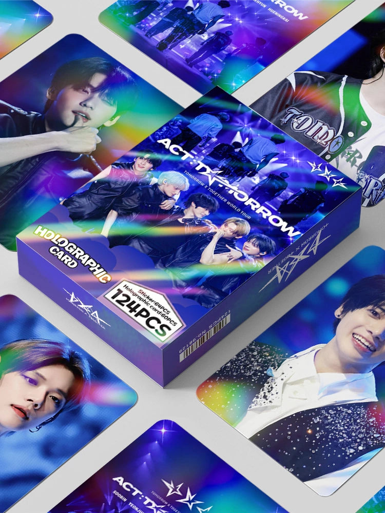 TXT World tour ACT:TOMORROW Holographic LOMO Card / Sticker Set TXT World tour ACT:TOMORROW Holographic LOMO Card / Sticker Set