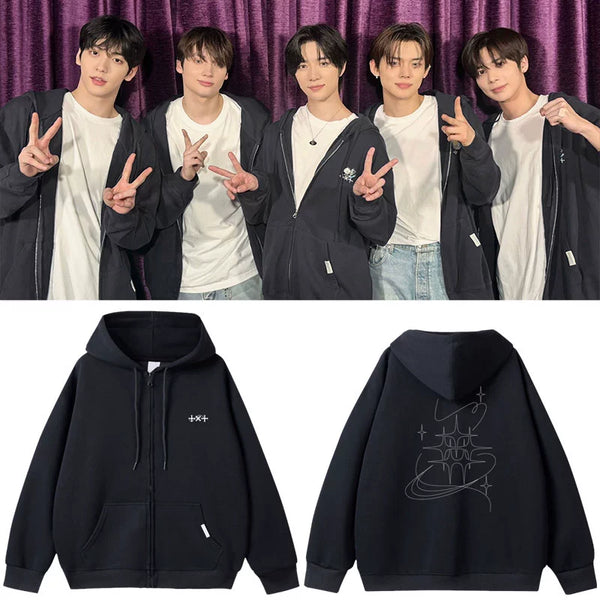 TXT 2025 World Tour ACT PROMISE EP2 IN JAPAN Zippered Hoodie (Fan TXT 2025 World Tour ACT PROMISE EP2 IN JAPAN Zippered Hoodie (Fan