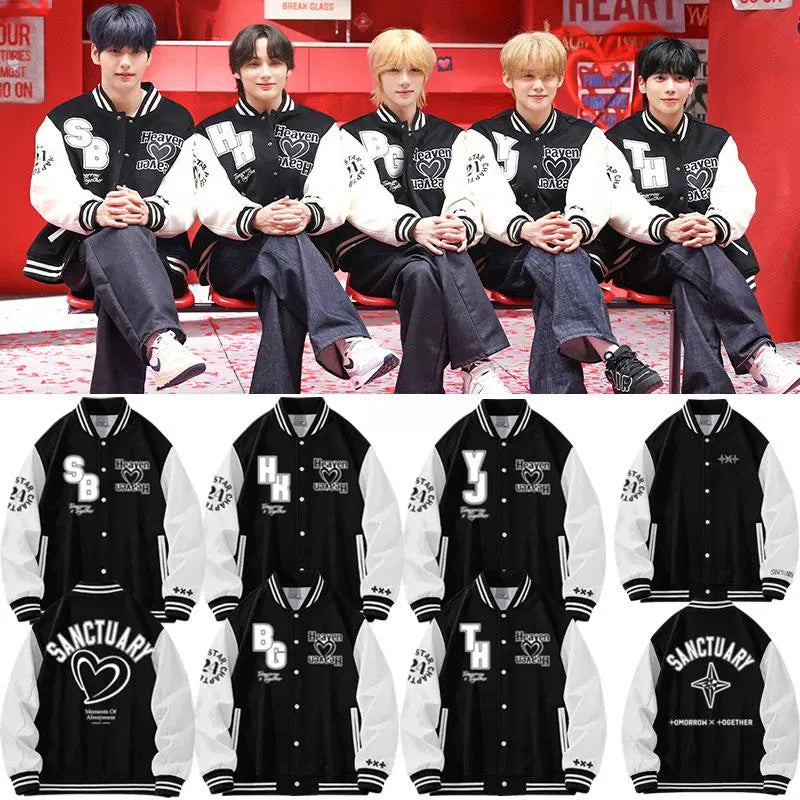 TXT The Star Chapter: SANCTUARY Varsity Jacket (Fan-made) – TXT TXT The Star Chapter: SANCTUARY Varsity Jacket (Fan-made) – TXT