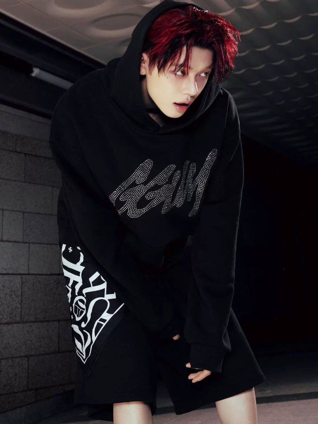 TXT Yeonjun GGUM Rhinestone Hoodie (Fan-made)