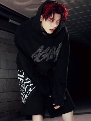 TXT Yeonjun GGUM Rhinestone Hoodie (Fan-made)