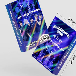 enhypen holographic lomo cards TXT World tour ACT:TOMORROW Holographic LOMO Card / Sticker Set [124 p – TXT Universe