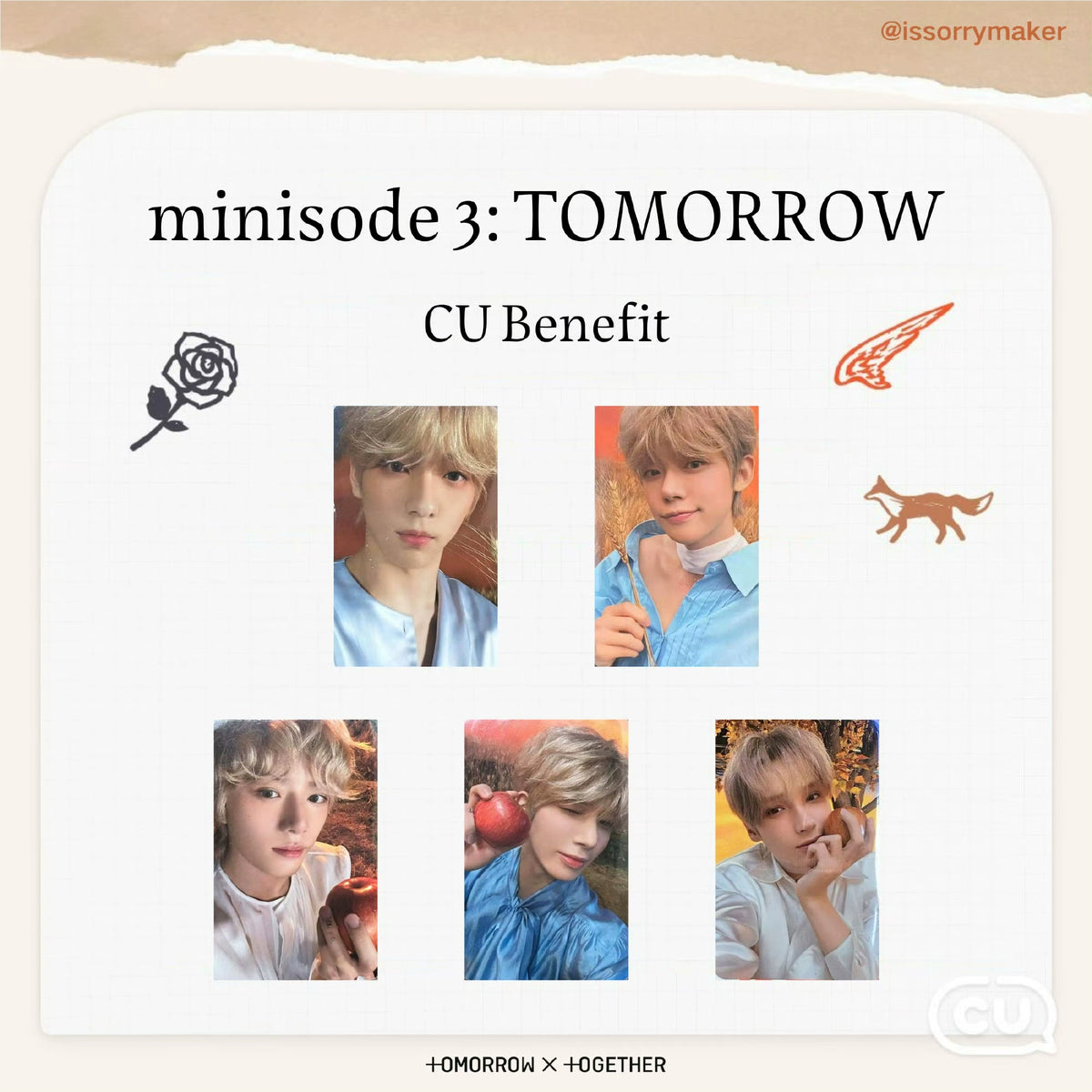 TXT minisode 3 : TOMORROW Album Photo Cards [Official] – TXT Universe