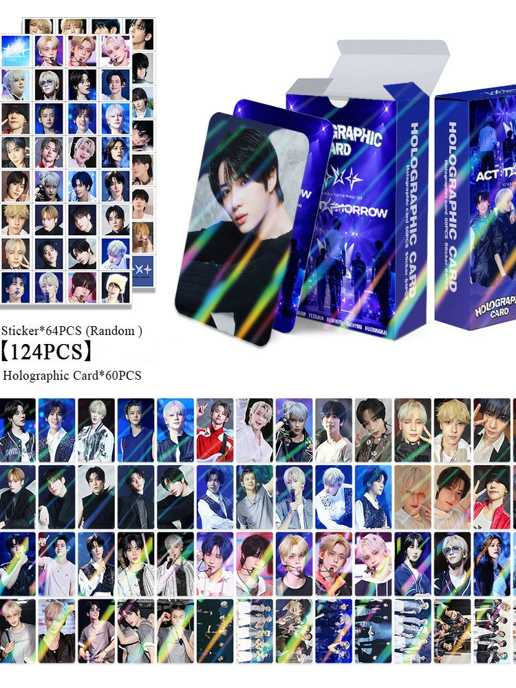 TXT World tour ACT:TOMORROW Holographic LOMO Card / Sticker Set [124 pcs] (Fan-made)