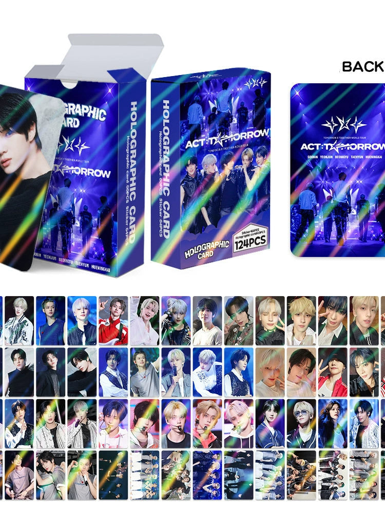 TXT World tour ACT:TOMORROW Holographic LOMO Card / Sticker Set [124 pcs] (Fan-made)