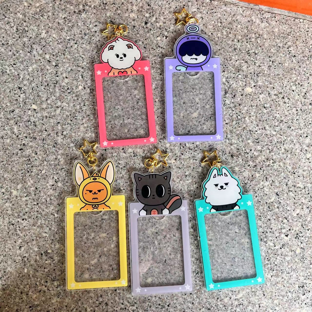 [TXT] PPULBATU Transparent Photo Card Holder Keychain (Fan-made)