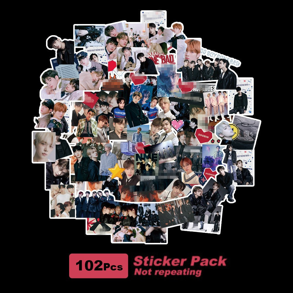 Tomorrow X Together Japanese Album GOOD BOY GONE BAD 102 pcs Sticker Pack - TXT Universe