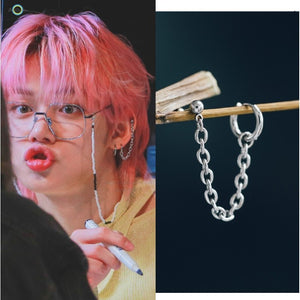 TXT Yeonjun Double Piercing Chain Earring - TXT Universe