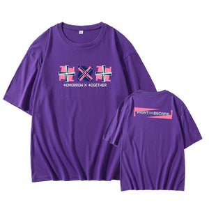 TXT The Chaos Chapter: FIGHT OR ESCAPE Oversized Logo T-shirt - TXT Universe