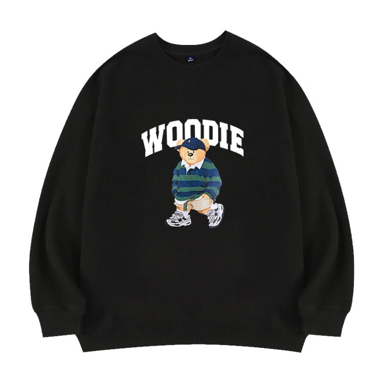 TXT Beomgyu WOODIE Teddy Bear Sweatshirt - TXT Universe