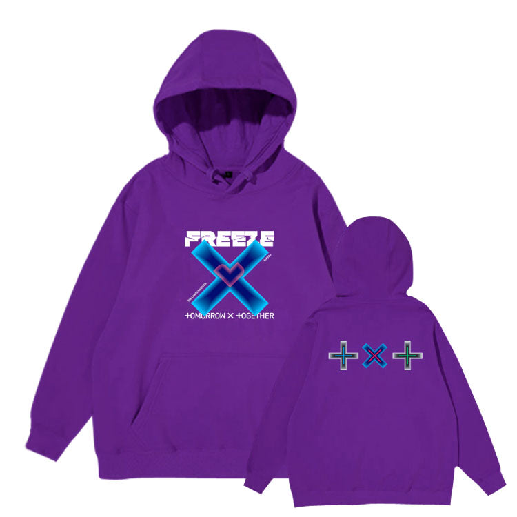 TXT The Chaos Chapter: FREEZE Album Cover Oversized Hoodie