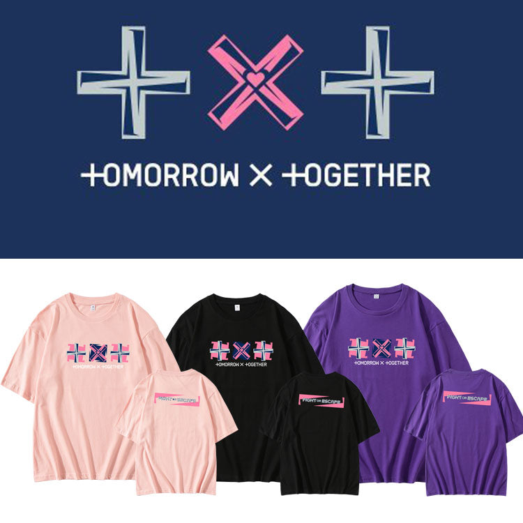 Tomorrow x Together The Chaos Chapter: FIGHT OR ESCAPE Oversized Logo T-shirt - TXT Universe