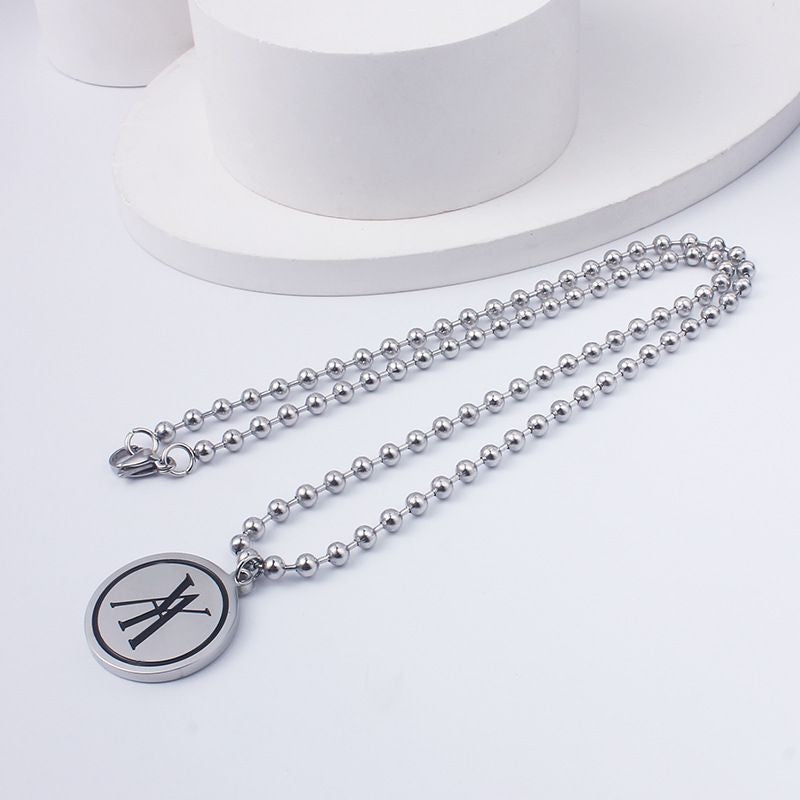 TXT Yeonjun Inspired Korean Round Bead Pendant Choker Necklace [45 cm] - TXT Universe