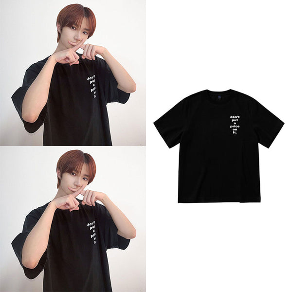Black Don't Put A Price on It T-Shirt | Beomgyu - TXT XL