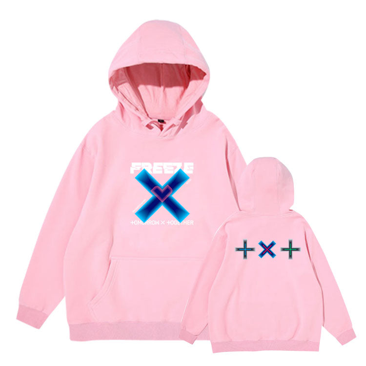 TXT The Chaos Chapter: FREEZE Album Cover Oversized Hoodie