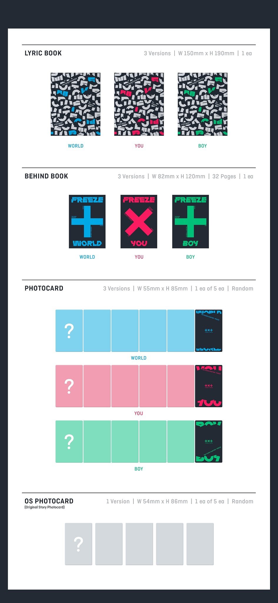 TXT THE CHAOS CHAPTER: FREEZE [OFFICIAL] [+AM / WEVERSE GIFTS]